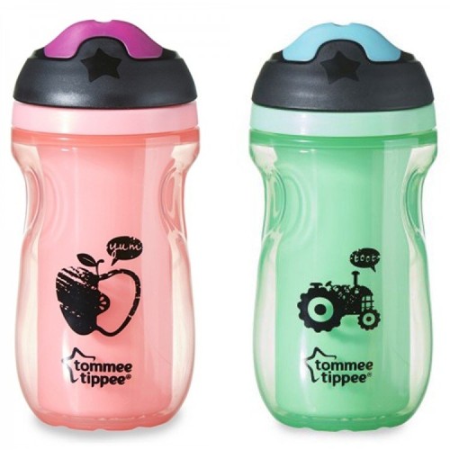 لیوان دو جداره 260 میلی ضد چکه 12+ Insulated Sipper Cup