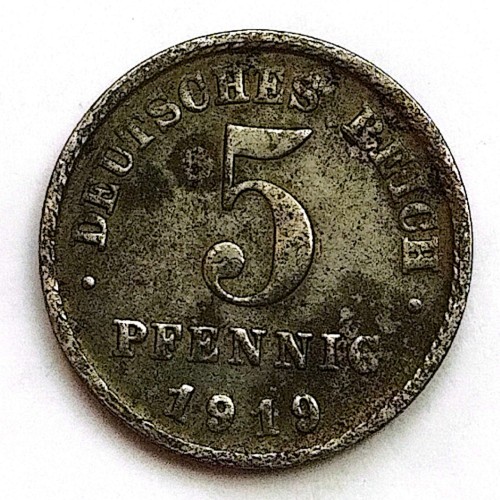 فروش سکه جمهوری امپراطوری آلمان 5 فینیگ1919(7326)