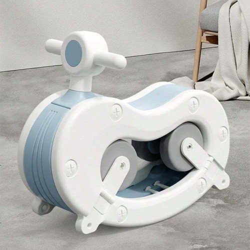 راکر و ماشین پایی کودک 2 در 1 رنگ آبی - کد P/Y3005/AB