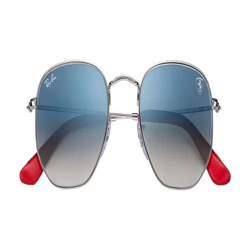 عینک آفتابی RayBan 3548NM Scuderia Ferrari نقره‌ای و آبی