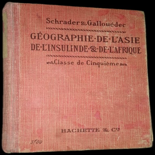 فروش کتاب جغرافیای آسیا شامل ایران چاپ فرانسه 1913