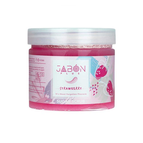 اسکراب توت فرنگی ژبن پلاس 450 گرمی، نرم و آبرسان