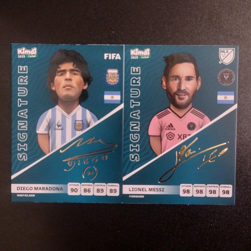 فروش کارت کیمدی مسی و مارادونا امضا با ضمانت