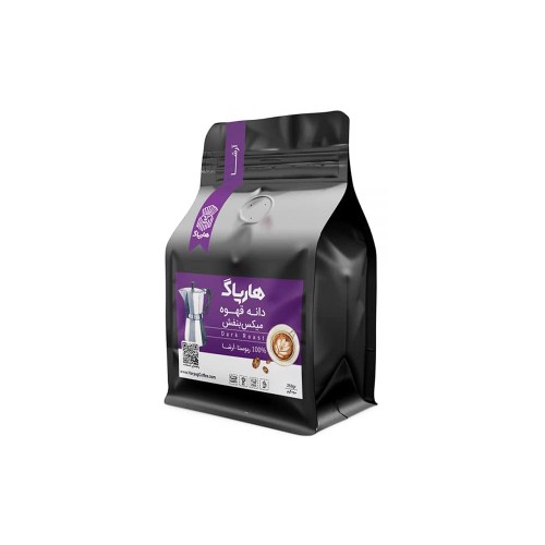 قهوه میکس بنفش آرشا 250 گرم، رست تیره، روبوستا 100%