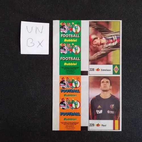 فروش بلوک عکس آدامس فوتبالی با پوسته آنکات نایاب