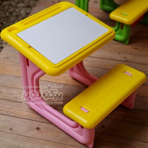 میز تحریر کودک رنگ صورتی - مدل p/van108/su