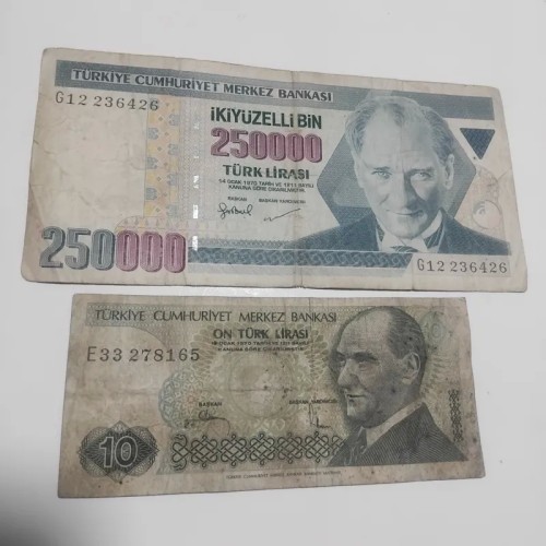 فروش اسکناس ترکیه 2 مدل قدیمی باهم - عین تصویر ش77