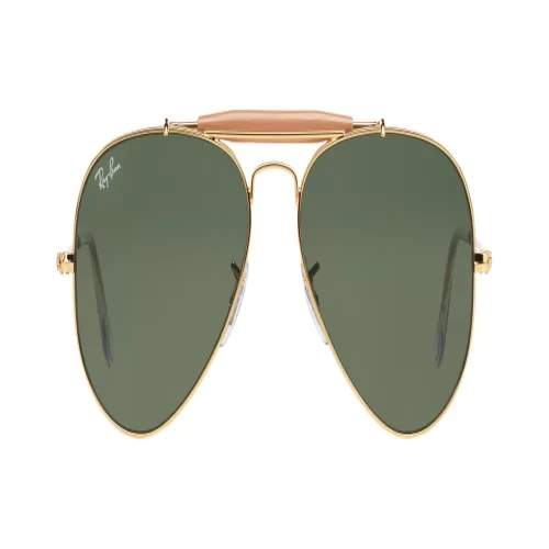 عینک آفتابی RayBan 3407 Outdoorsman Gold Classic Dark Green