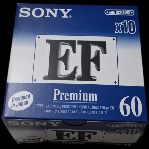 فروش نوارکاست سونی EF تایلندی بسته 10 عددی